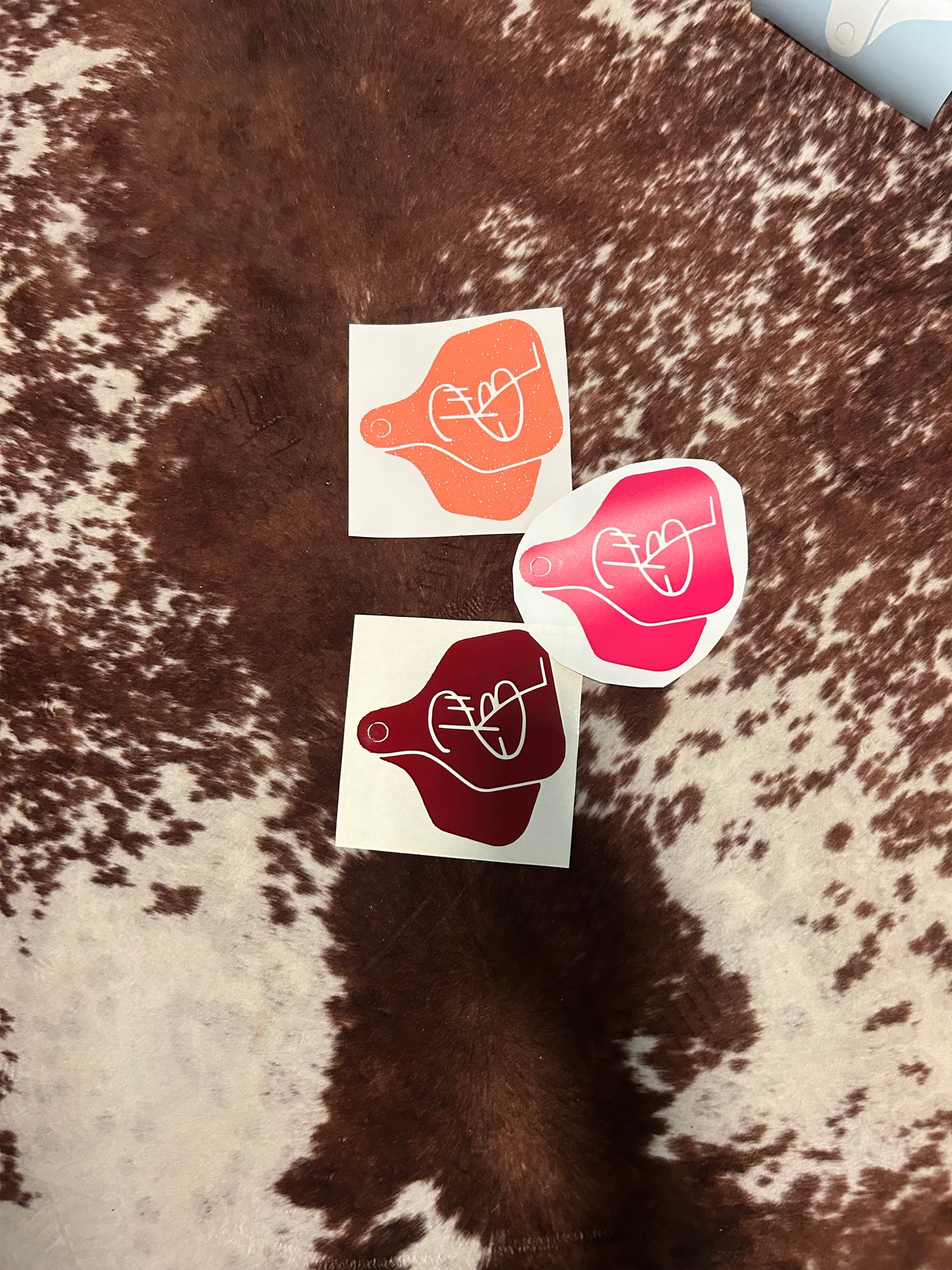 Customizable Brand Cowtag Decal