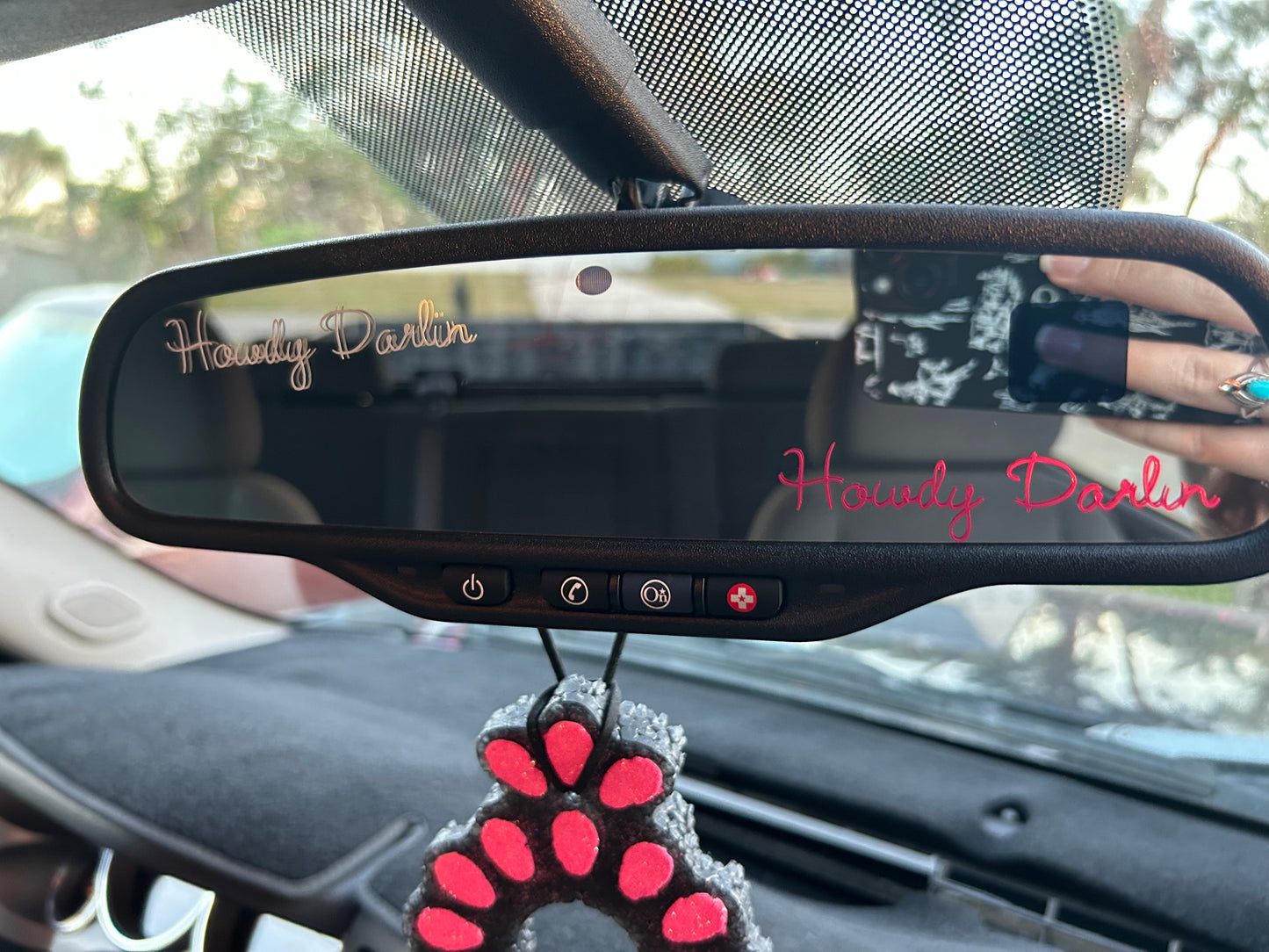 Women's Car Mirror Decal