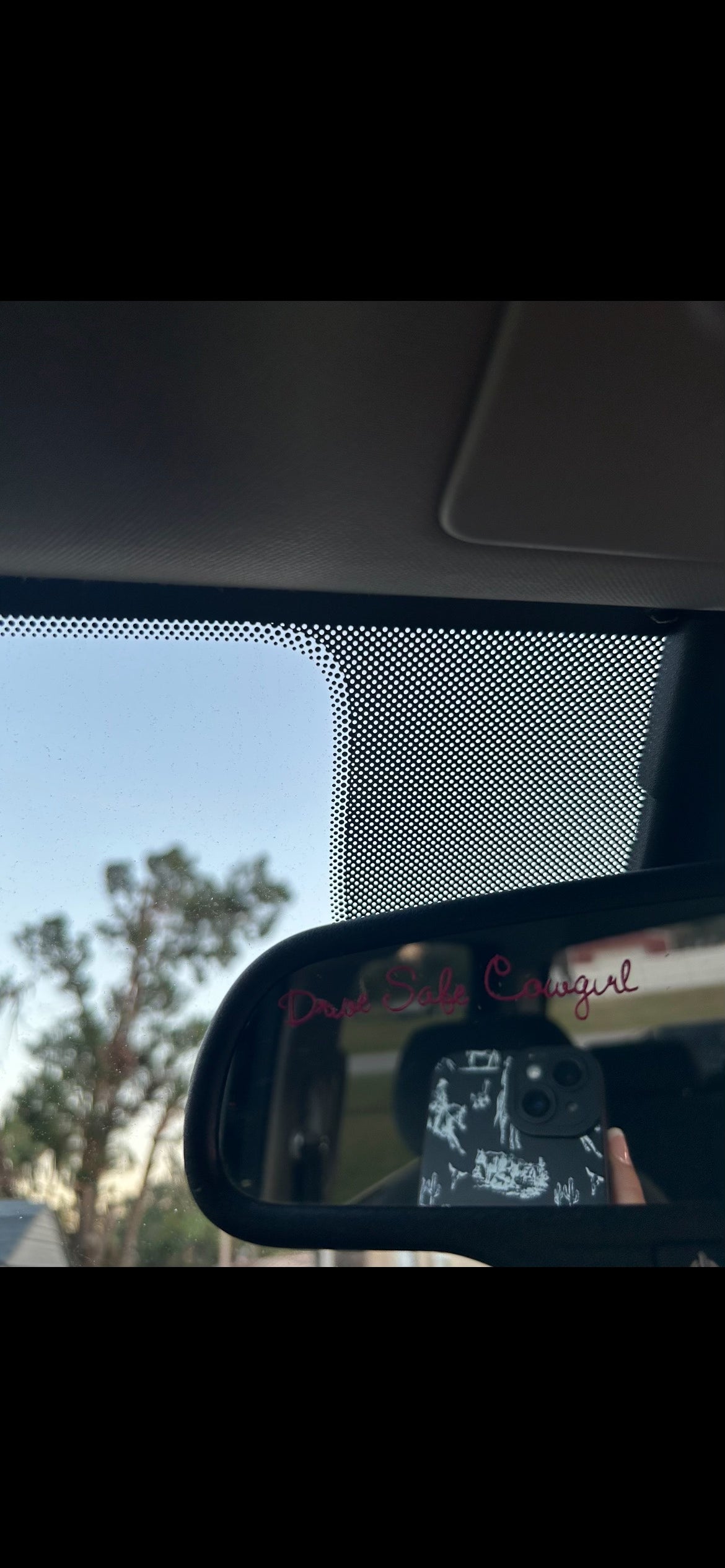 Women's Car Mirror Decal