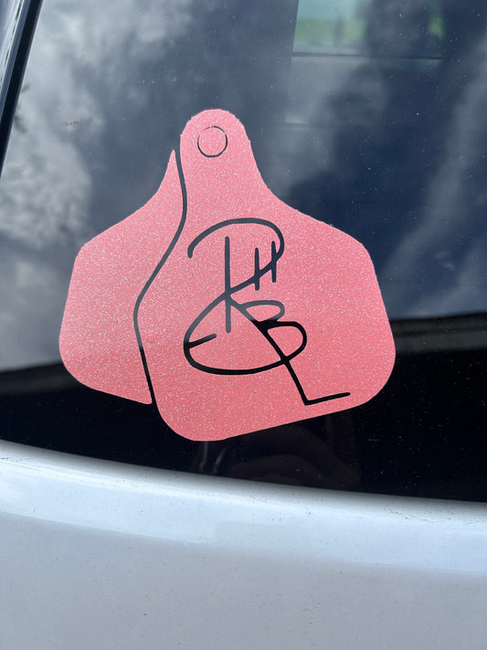 Customizable Brand Cowtag Decal